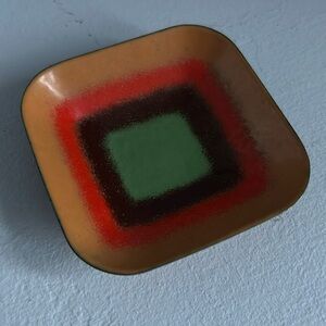 Enamel dish- artist made